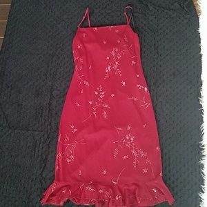 Juniors dress size small strech material in very g